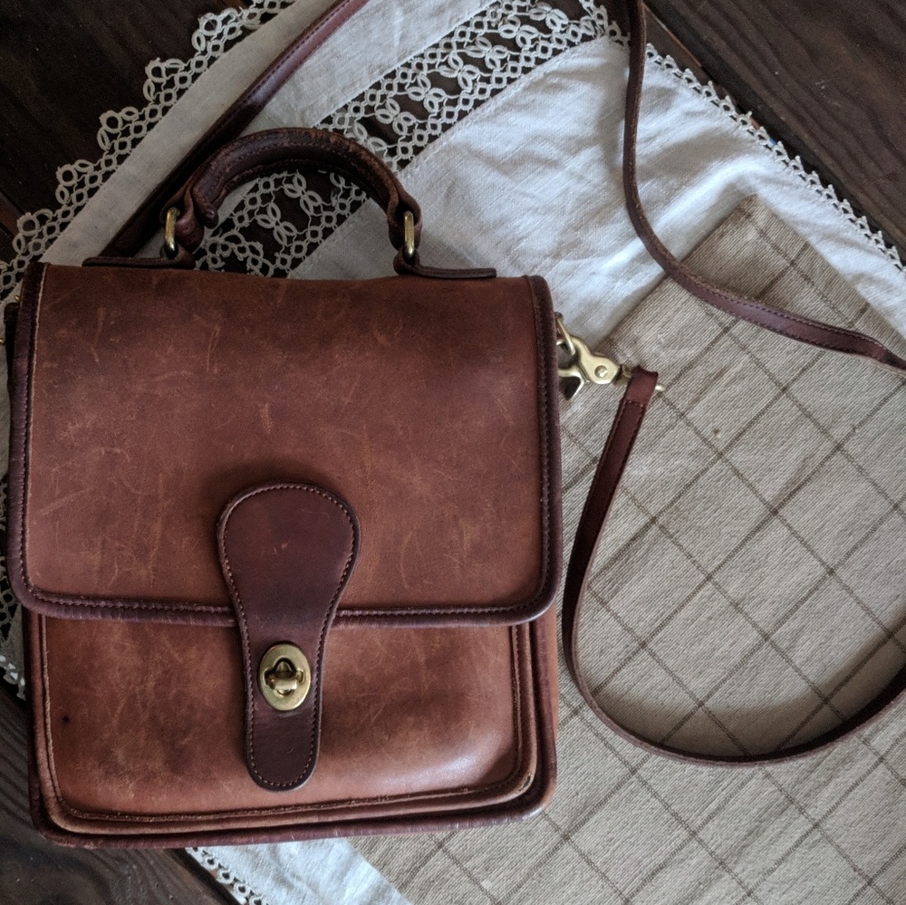 Vintage Leather Coach handbag